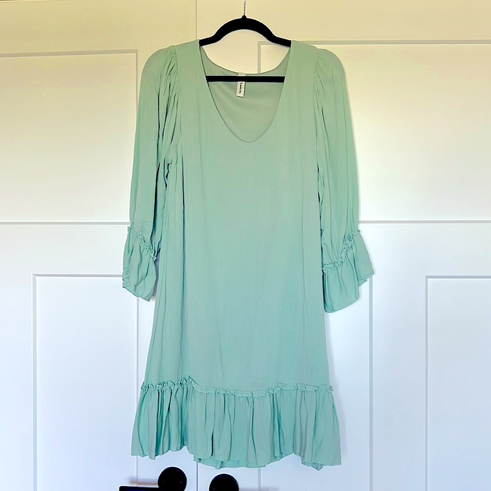 Twenty Ten Mint Green A-Line Flutter Dress